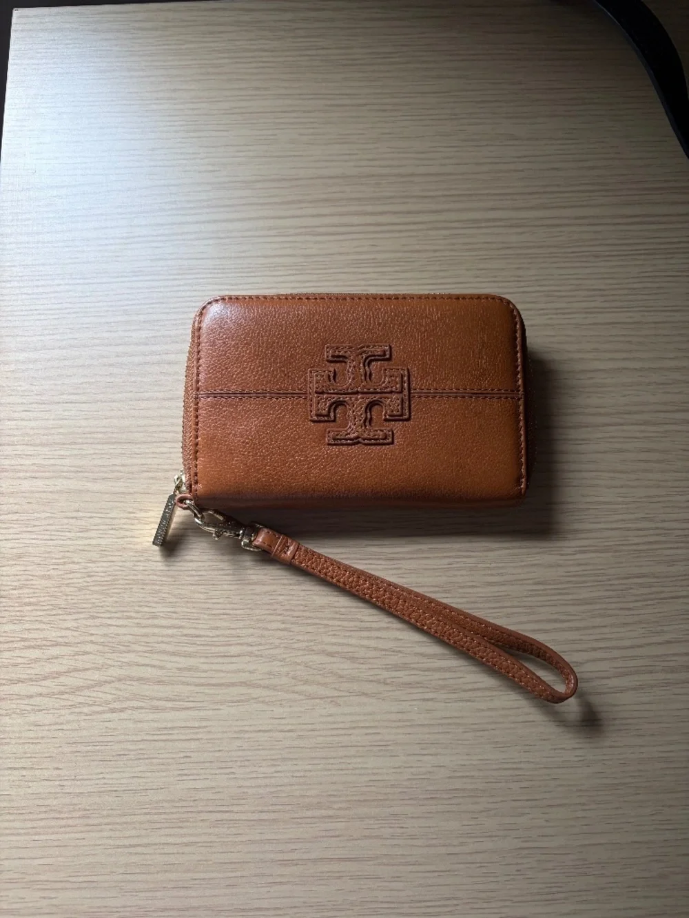 Unused Brown Tory Burch Wristlet